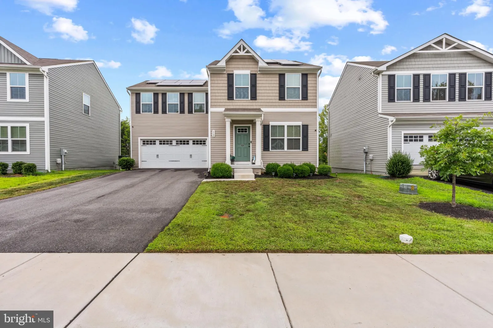 Front of the home with attached garage