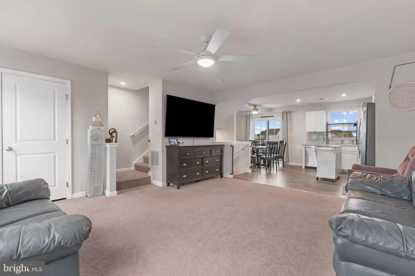 Open main level from the living room